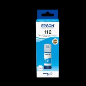 112 EcoTank Pigment Cyan ink bottle
